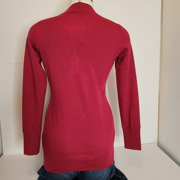 Banana Republic, Red Fine Merino Cardigan, Size S, NWOT - Picture 4 of 11